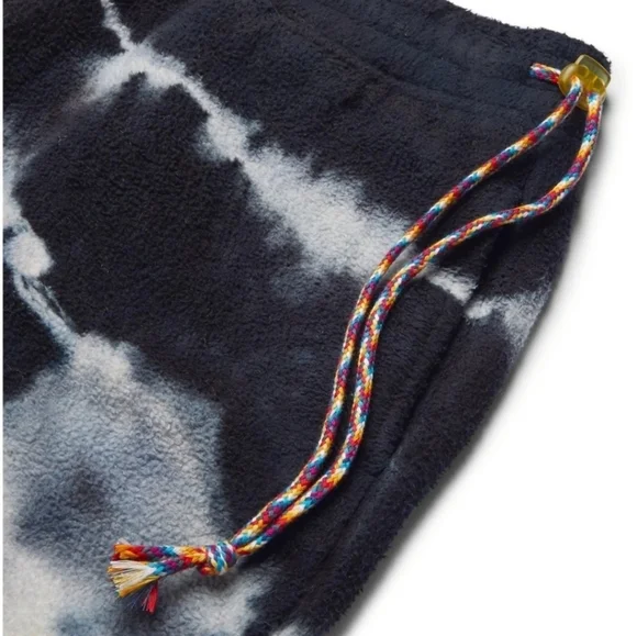 THE ELDER STATESMAN - Tie-Dyed Organic Cotton-Fleece Sweatpants - Blue